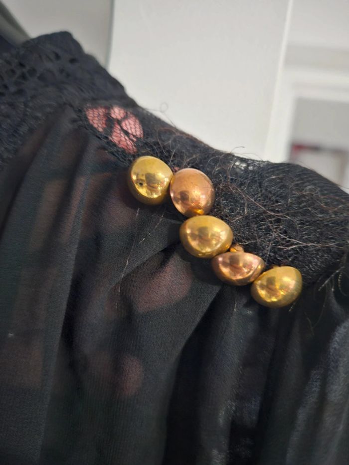 Blouse noir dentelle - photo numéro 3