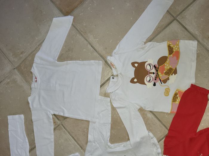 Lot 5 t-shirts fille 18 mois - photo numéro 3