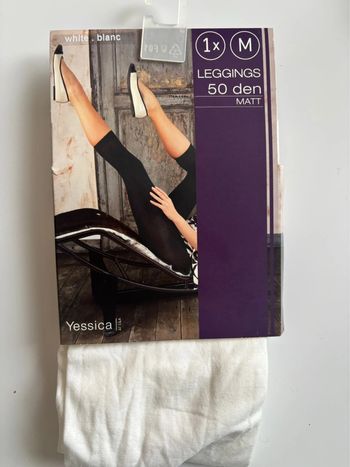 Legging 50 deniers blanc TM