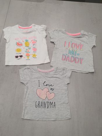 Lot de 3 tshirt