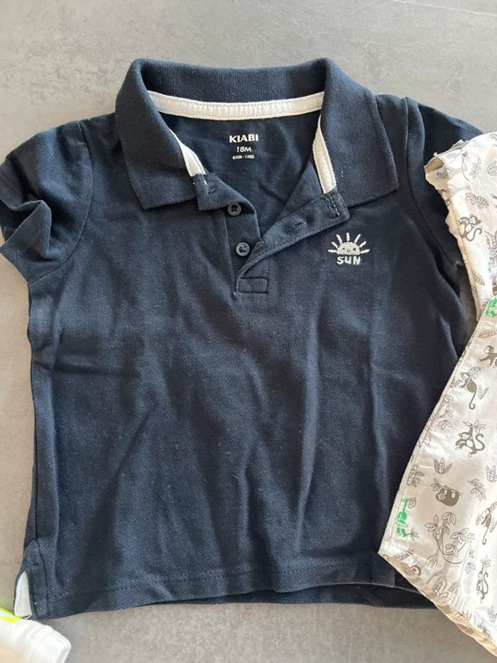 Lot de 2 polos + 1 tee-shirt 18 mois - photo numéro 2