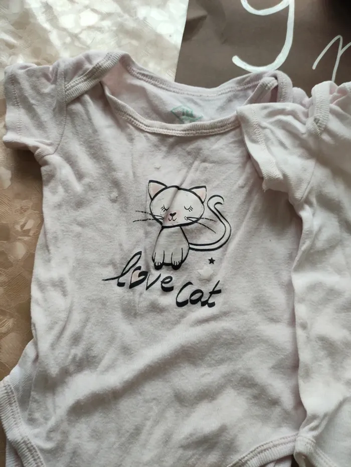 Lot de trois bodies manches courtes - photo numéro 2