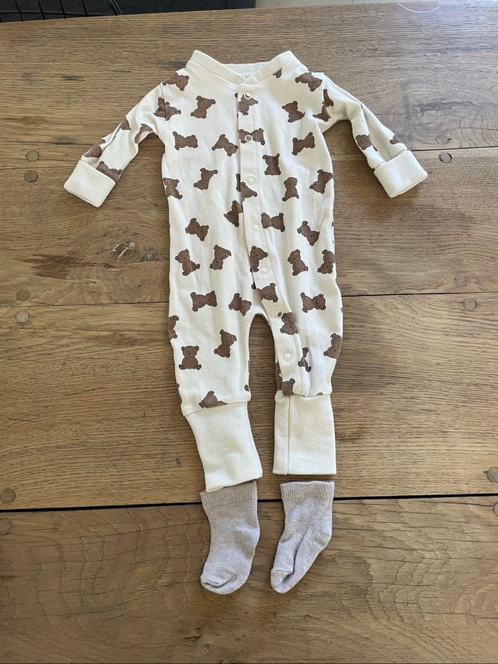 Ensemble bodies pyjama bébé 1 mois - photo numéro 5