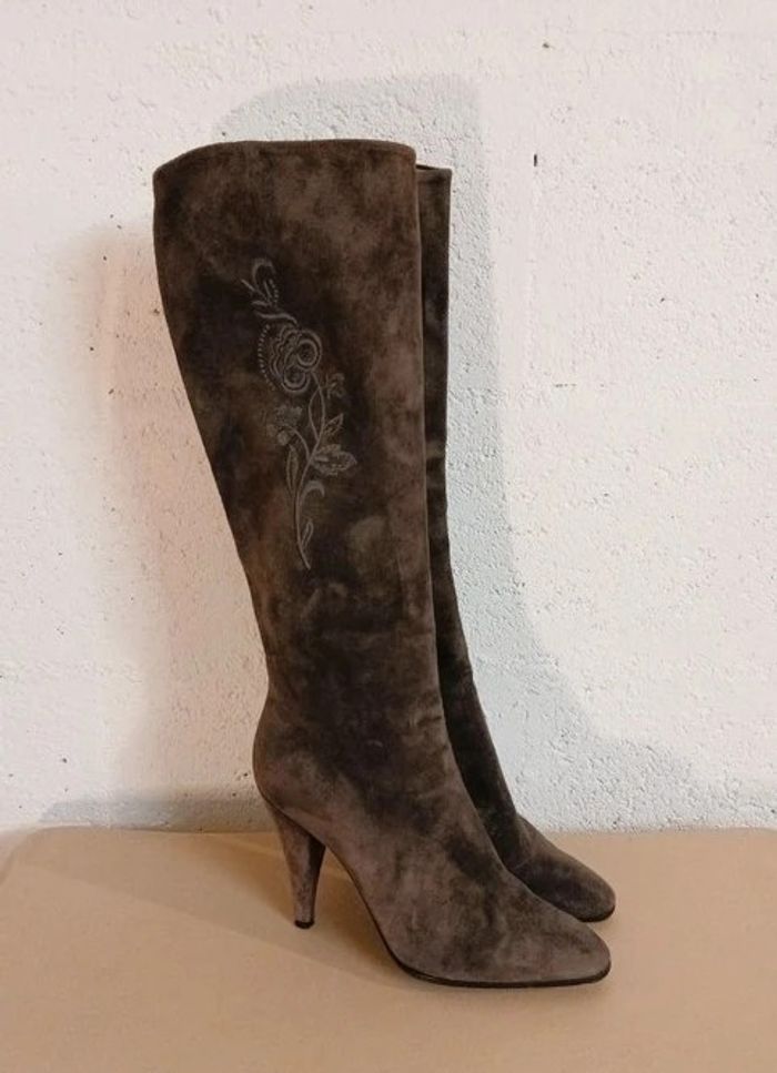 đ€ Bottes en daim Bazile â Made in Italy â T. 37,5 â TrĂšs bon Ă©tat - photo numĂ©ro 6