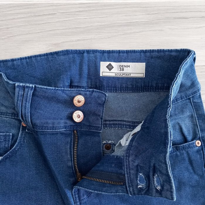 Jean femme sculptant bleu Tex taille 38 - photo numéro 3