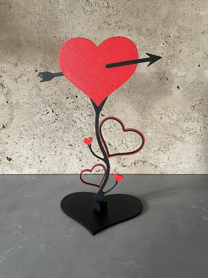 Art Décoratif - Cœur Cupidon - St Valentin
