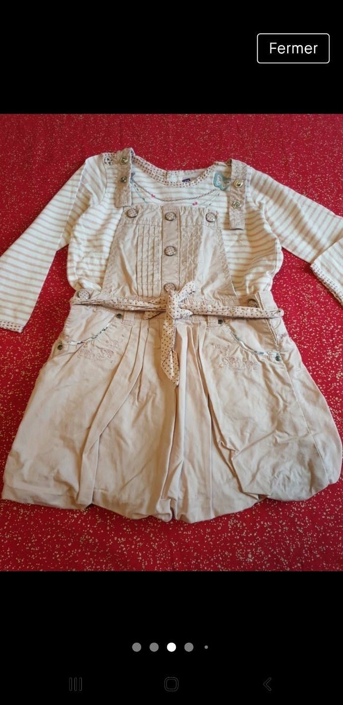 Ensemble beige taille 18mois marque sergent major très bonne état