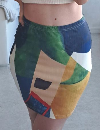 Jupe colorée moulante femme