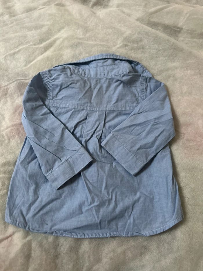 Chemise bleue 6 mois in extenso - photo numéro 3