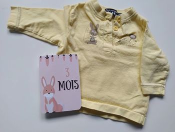 Tee-shirt manches longues, taille 3 mois