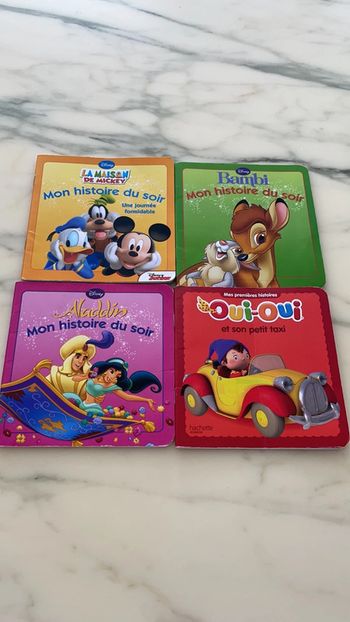 Lot de 4 livres mon histoire du soir + oui oui