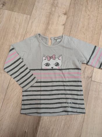 Tee-shirt manches longues rayé 18 Mois