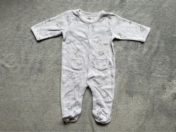 Pyjama velours, mixte, 6 mois