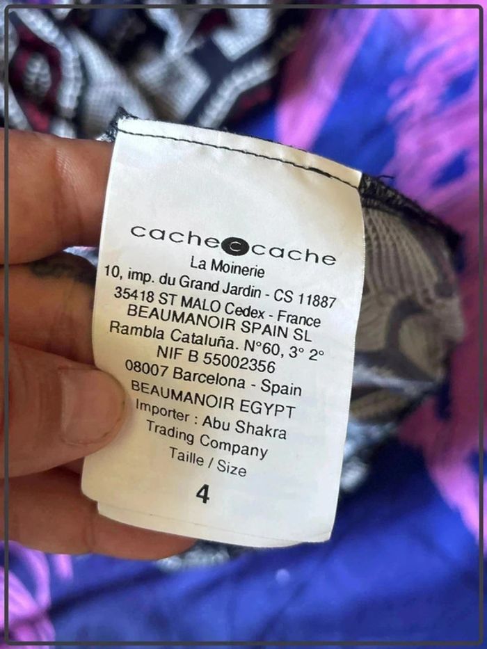 Blouse manche longue taille 42 marque cache cache * - photo numéro 4