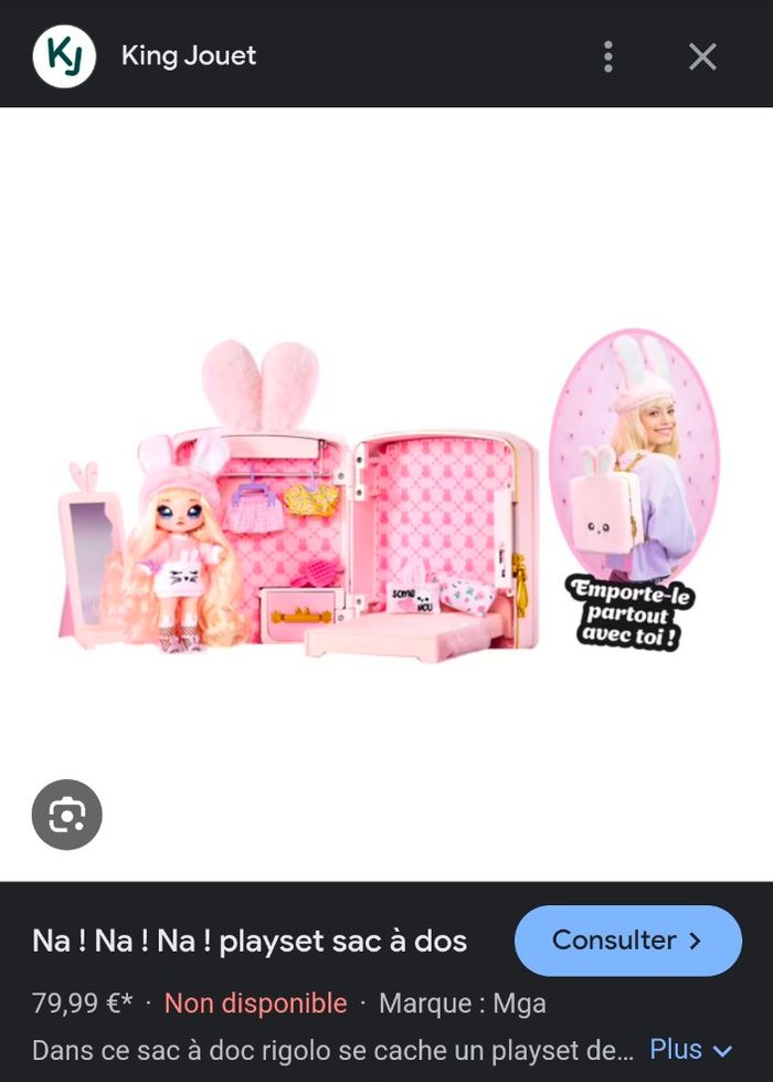 Sac à dos Na !  Na !  Na ! surprise lapin 🐰 série limitée - photo numéro 2