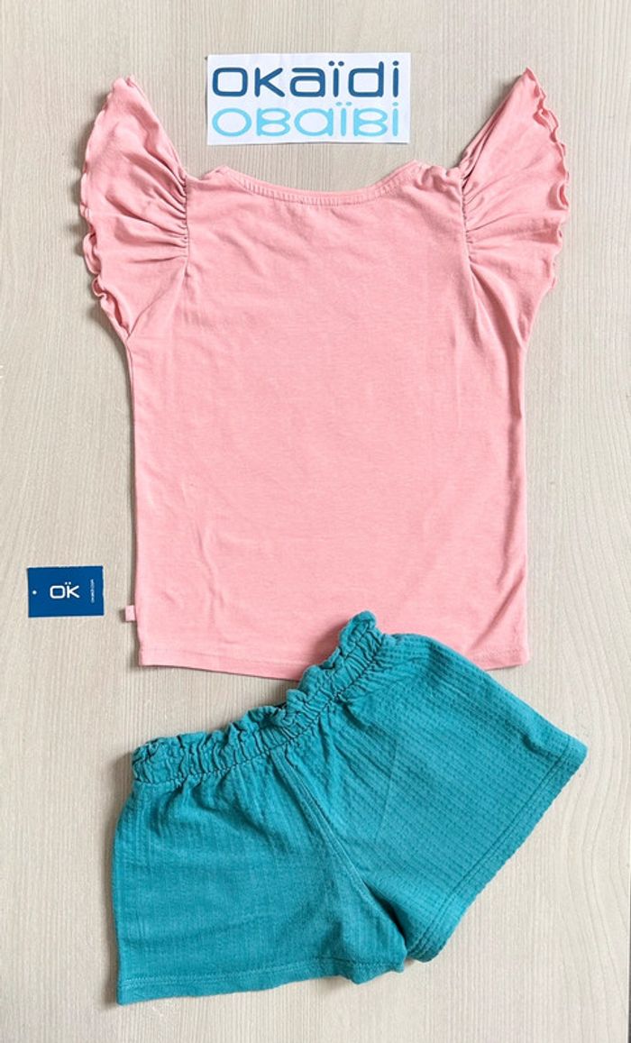 Ensemble d’été assorti - Okaidi - 4 ans - Excellent état - photo numéro 2