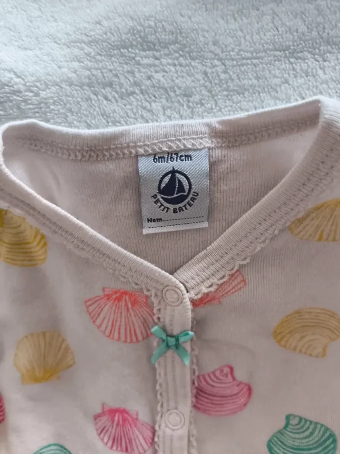 Pyjama sans pied petit bateau 6 mois - photo numéro 3