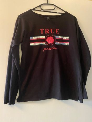 Pull fin / t-shirt manches longues « True Love » Jean Pascale Taille S