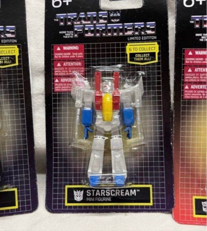 Collection complète 6 Figurines Transformers édition limitée HASBRO neuves scellée - photo numéro 5