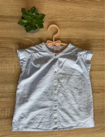 Blouse manches courtes pailletée