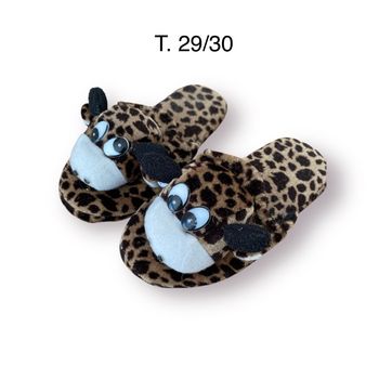 Chaussons rigolo léopard Taille 29/30