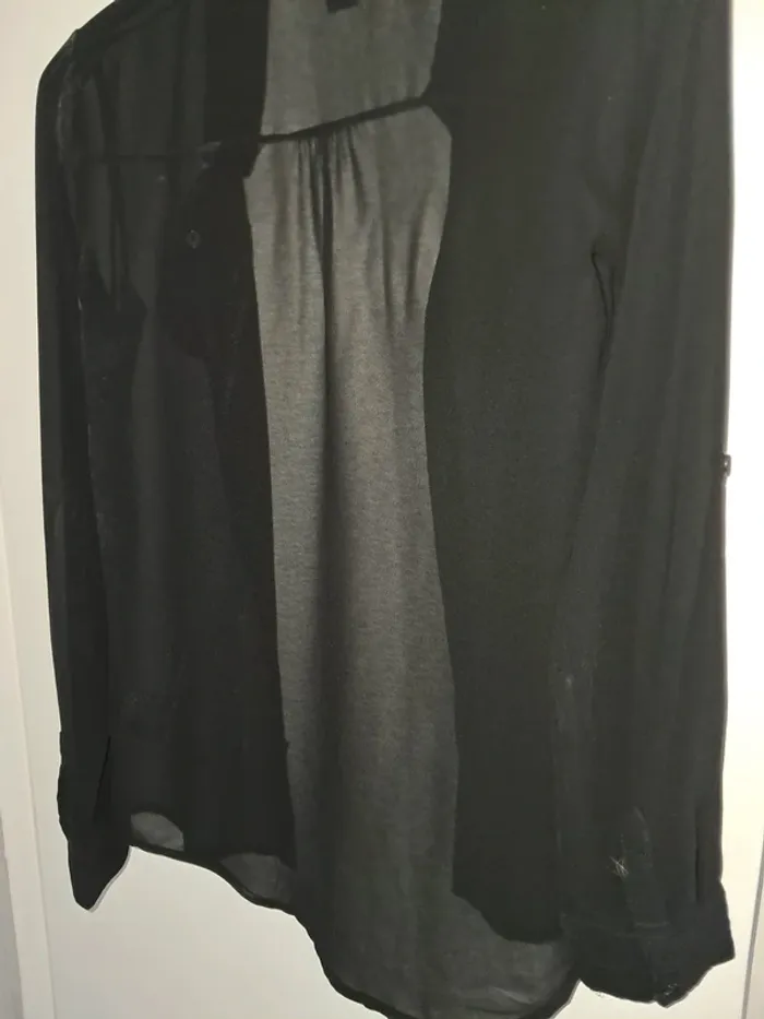 Chemise noire transparente - photo numéro 5