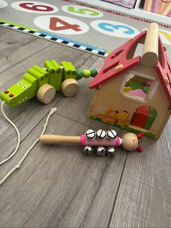 Lot jeux en bois Montessori