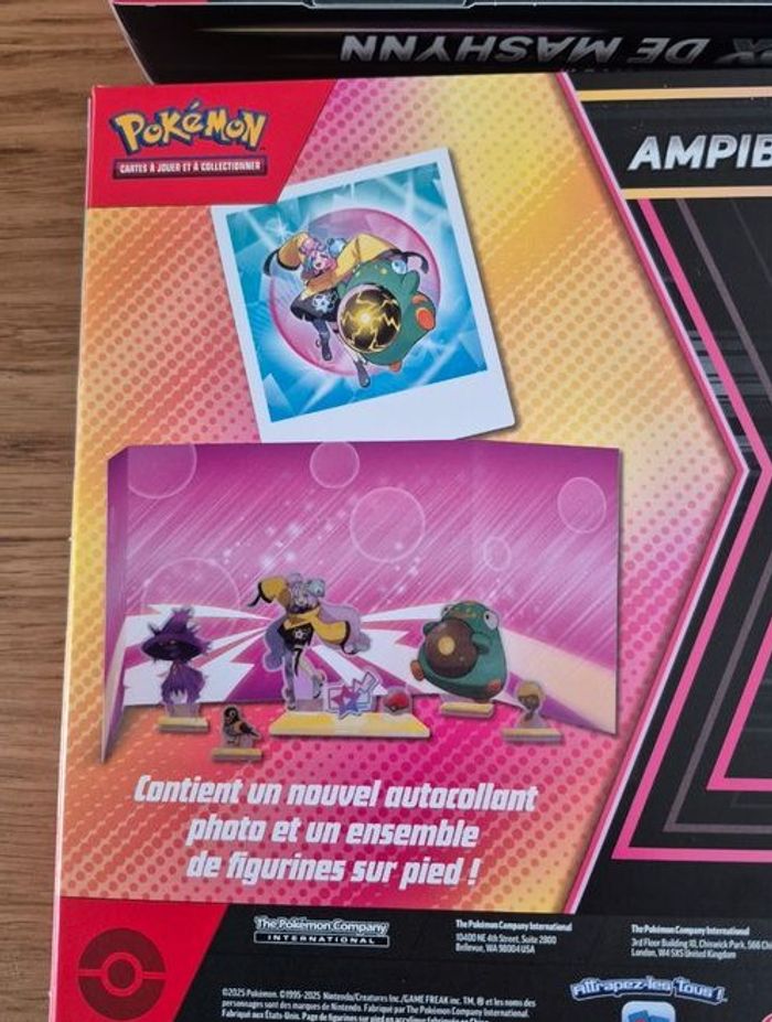 Lot de 2 coffret pokemon collection premium ampibidou ex de mashynn neuf scellé fr - photo numéro 2