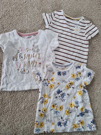 Lot t-shirt 80cm