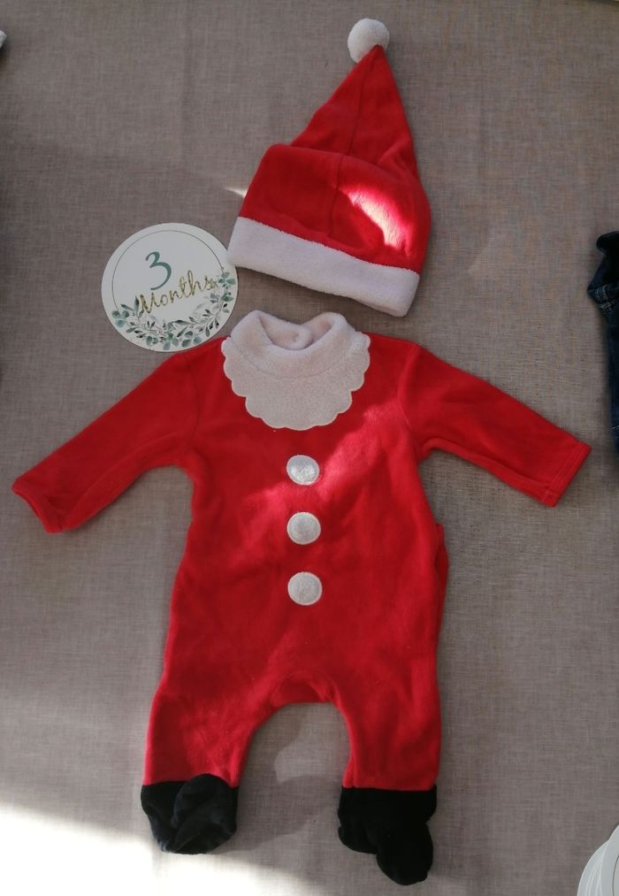 Pyjama et bonnet de Noël 3 mois