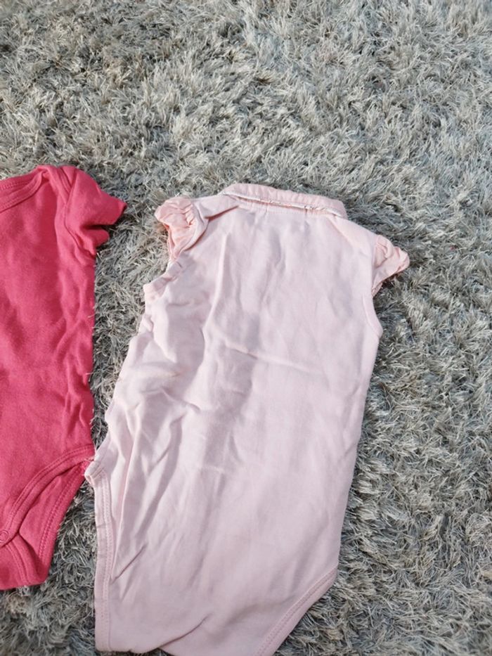 Lot de body bébé fille manche courte été 6 mois sergent major - photo numéro 5