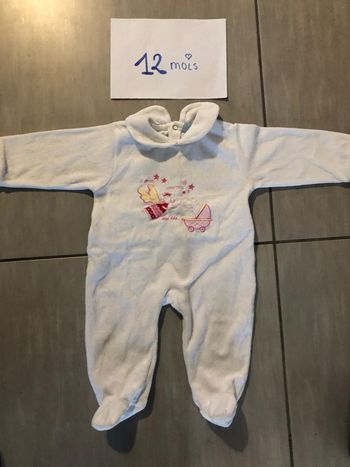 Pyjama velours 12 mois
