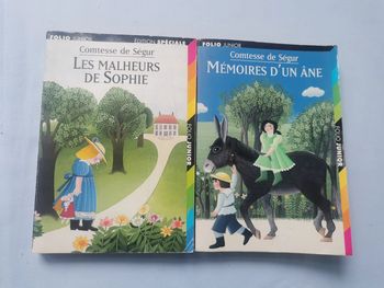 Comtesse de Ségur, lot de 2 livres folio junior