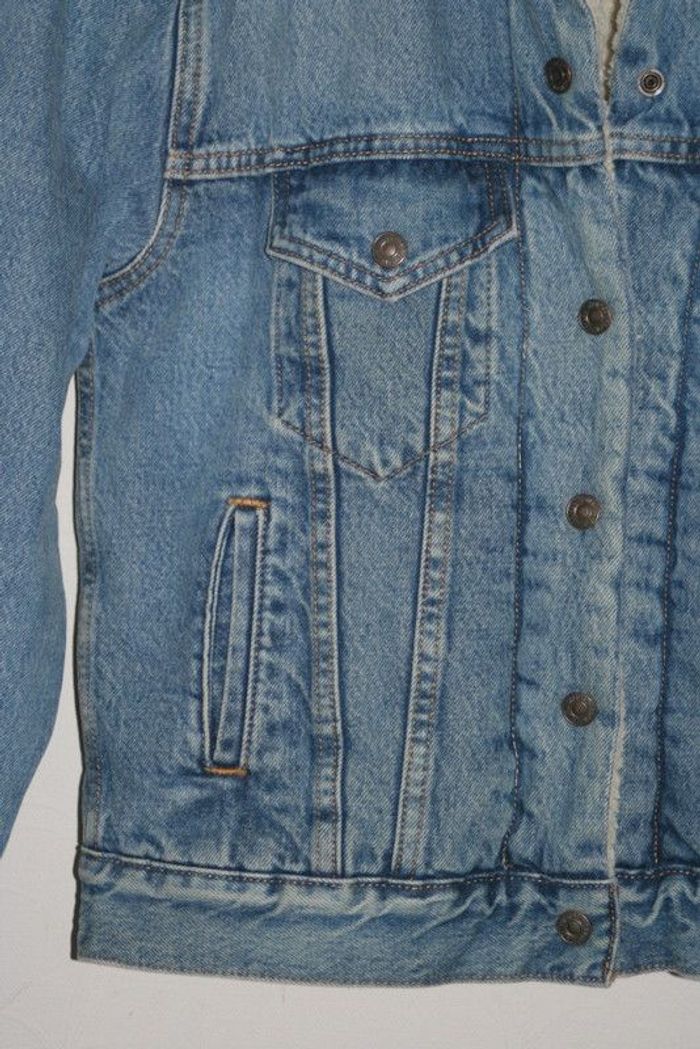 Veste en jeans fourrée Levis taille XS - photo numéro 2