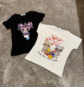 Lot de 2 tee-shirts Poupée LOL