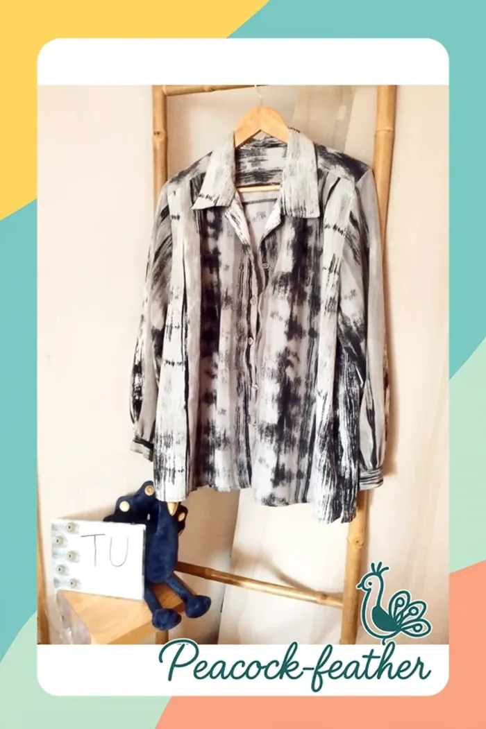 Chemisier gris grande taille TU