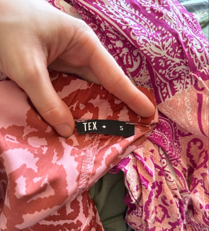 Pantalon coloré à motifs, taille S, marque Tex - photo numéro 2