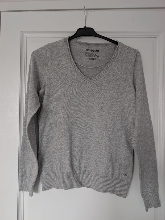 Pull basic gris clair bonobo taille S/M