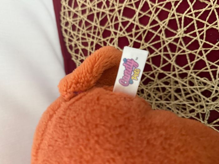 Peluche renard GIPSY Candy Pets orange canne à sucre gros yeux - photo numéro 3