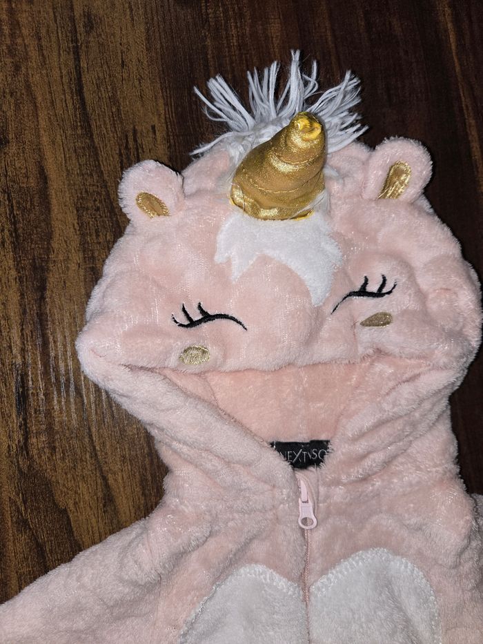 3 mois bebe fille combinaison chaude 62 cm licorne rose pâle - photo numéro 2