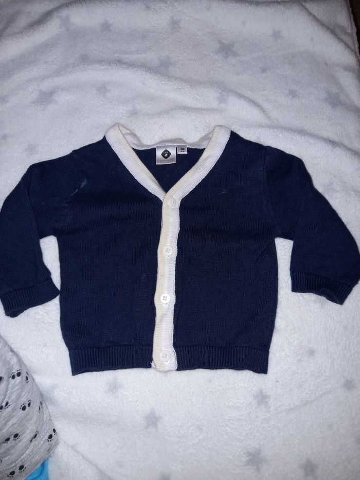 Gilet 3 mois grain de blé