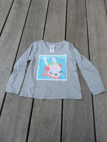 Tee-shirt manches longues sequins Palomino 5 ans