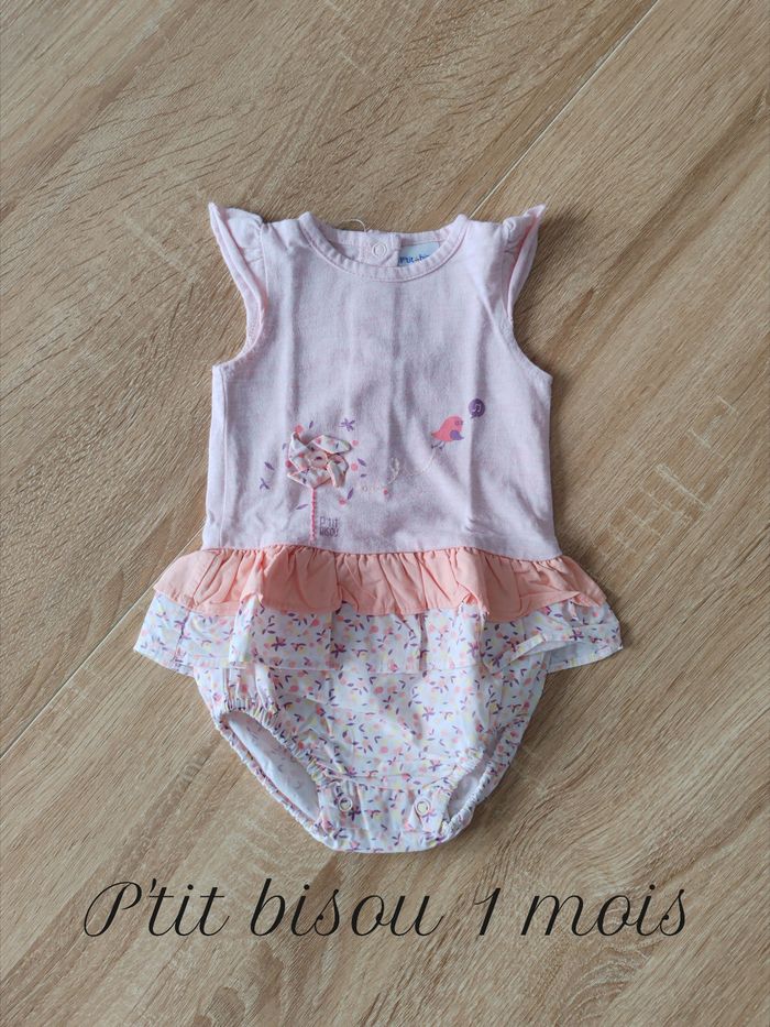 Barboteuse P'tit bisou 1 mois