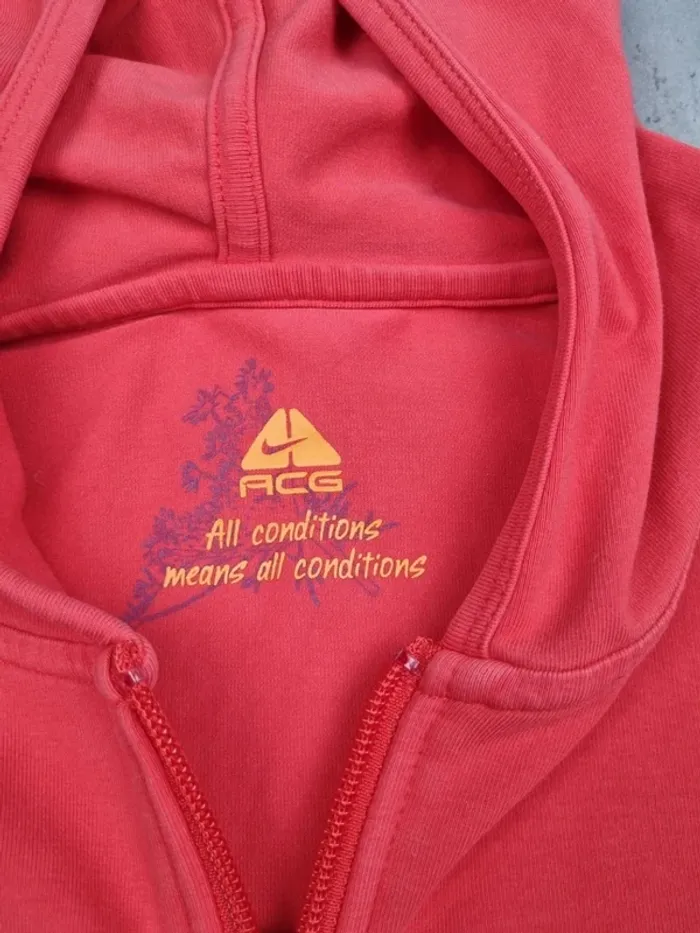 Gilet zippé capuche Nike ACG rose – Taille M/38 Femme - photo numéro 6