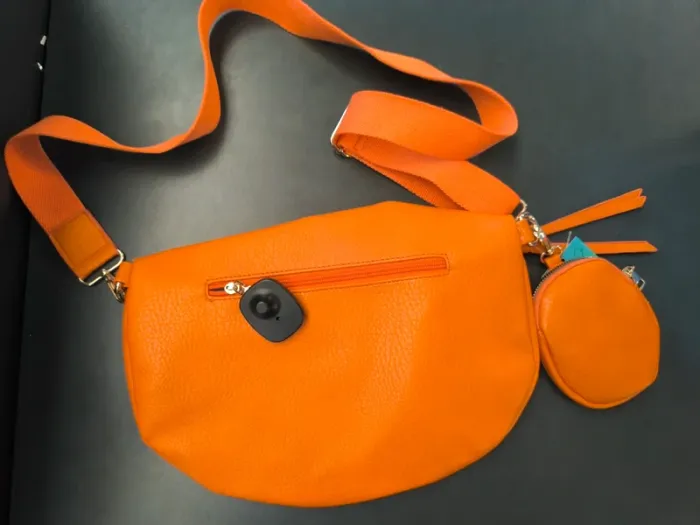 300963 sac banane orange + porte monnaie neuf - photo numéro 2