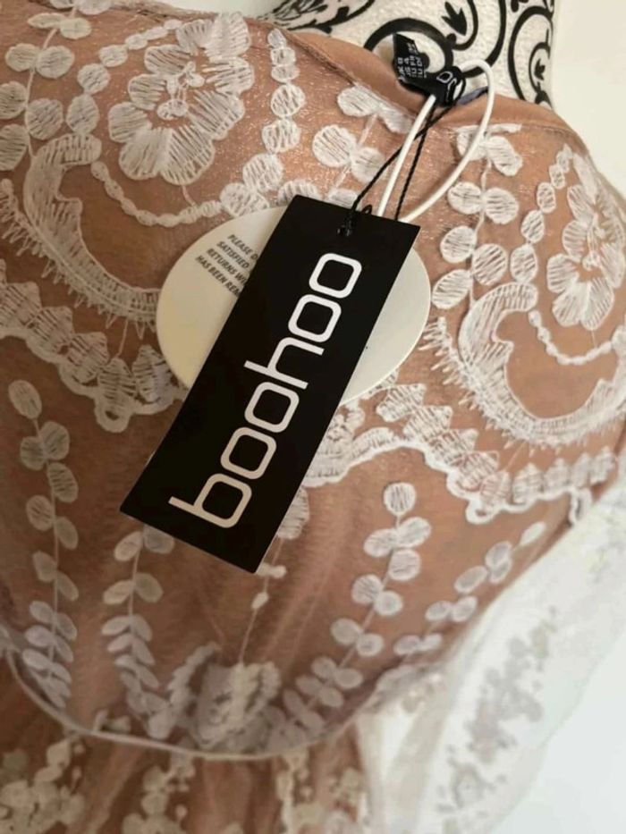 Robe courte en dentelle blanche 36 - photo numéro 11