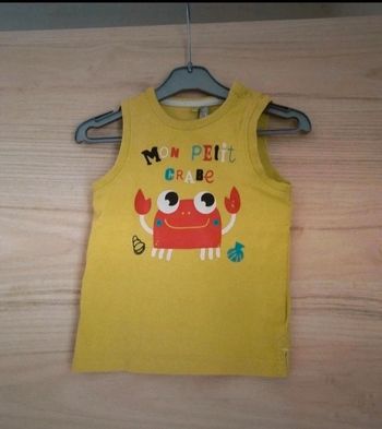 Débardeur orchestra 18 mois crabe