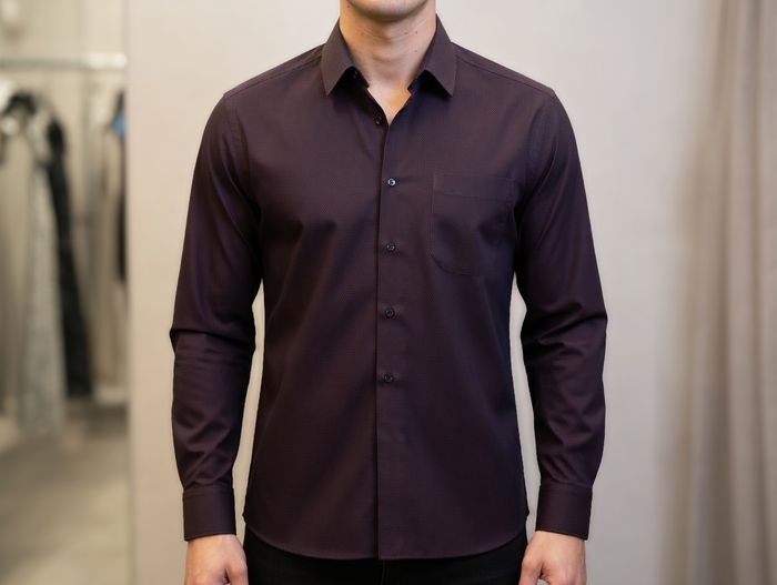 chemise manches longues violette HORIZON - photo numéro 1