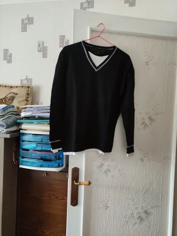 Pull homme bleu marine taille S