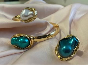 Bracelet et bague acier inoxydable